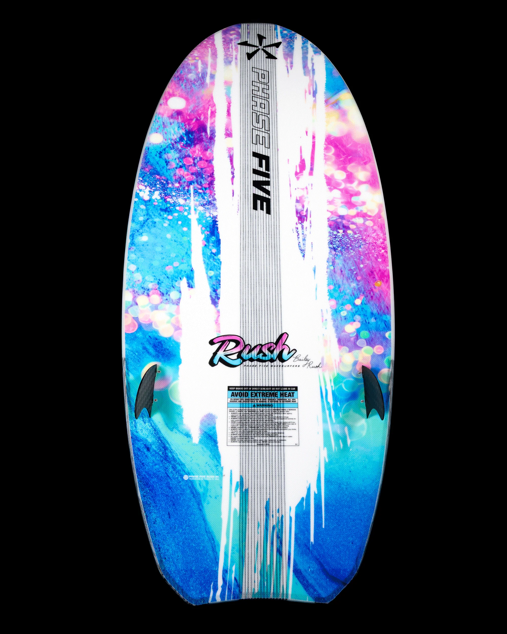 Vista della tavola da wakesurf in stile Phase Five Rush.png