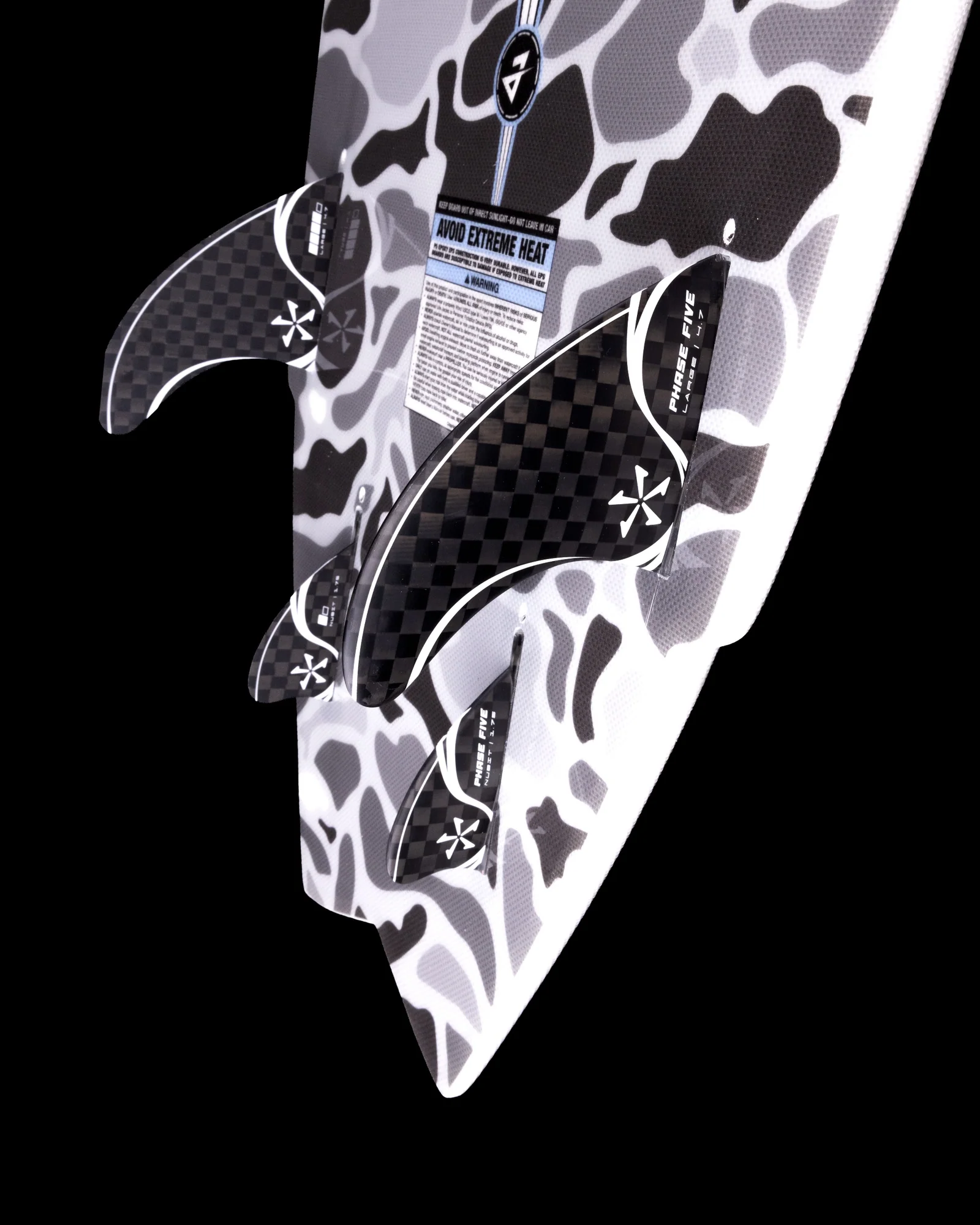 Tabla de wakesurf - estilo surf - Phase Five Sensei - aletas