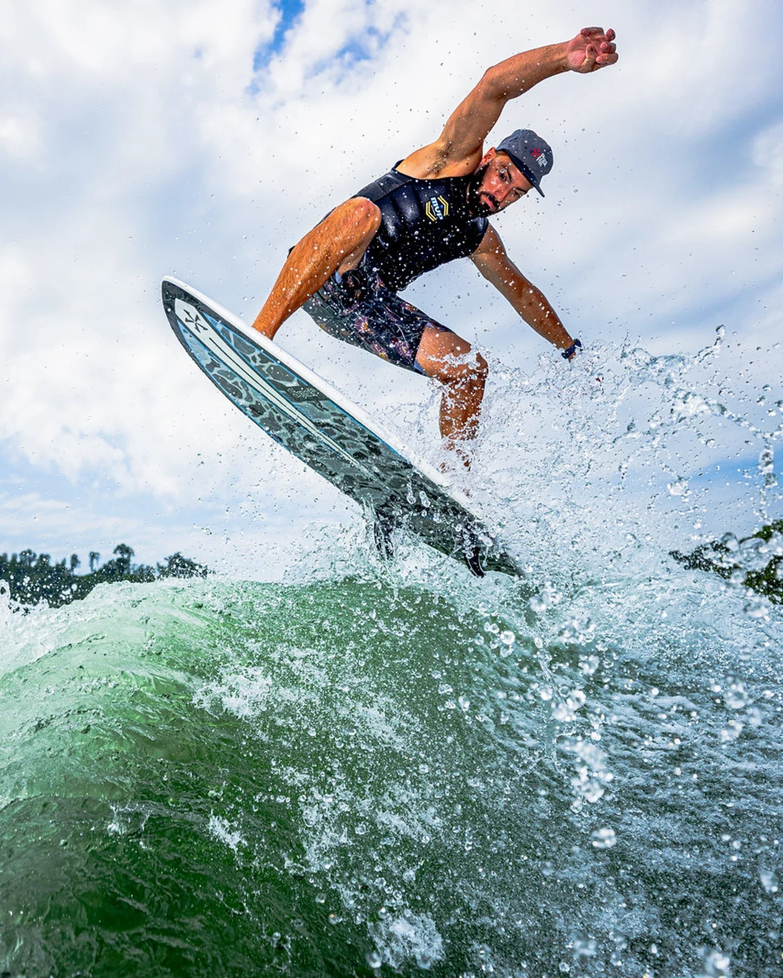 Tabla de wakesurf - estilo surf - Phase Five Sensei - vista superior